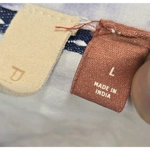 Anthropologie Shirt Womens Large Button Up Tie Dye Pilcro Purple Pink Long - Picture 4 of 13